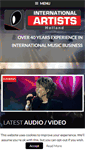 Mobile Screenshot of international-artists.com